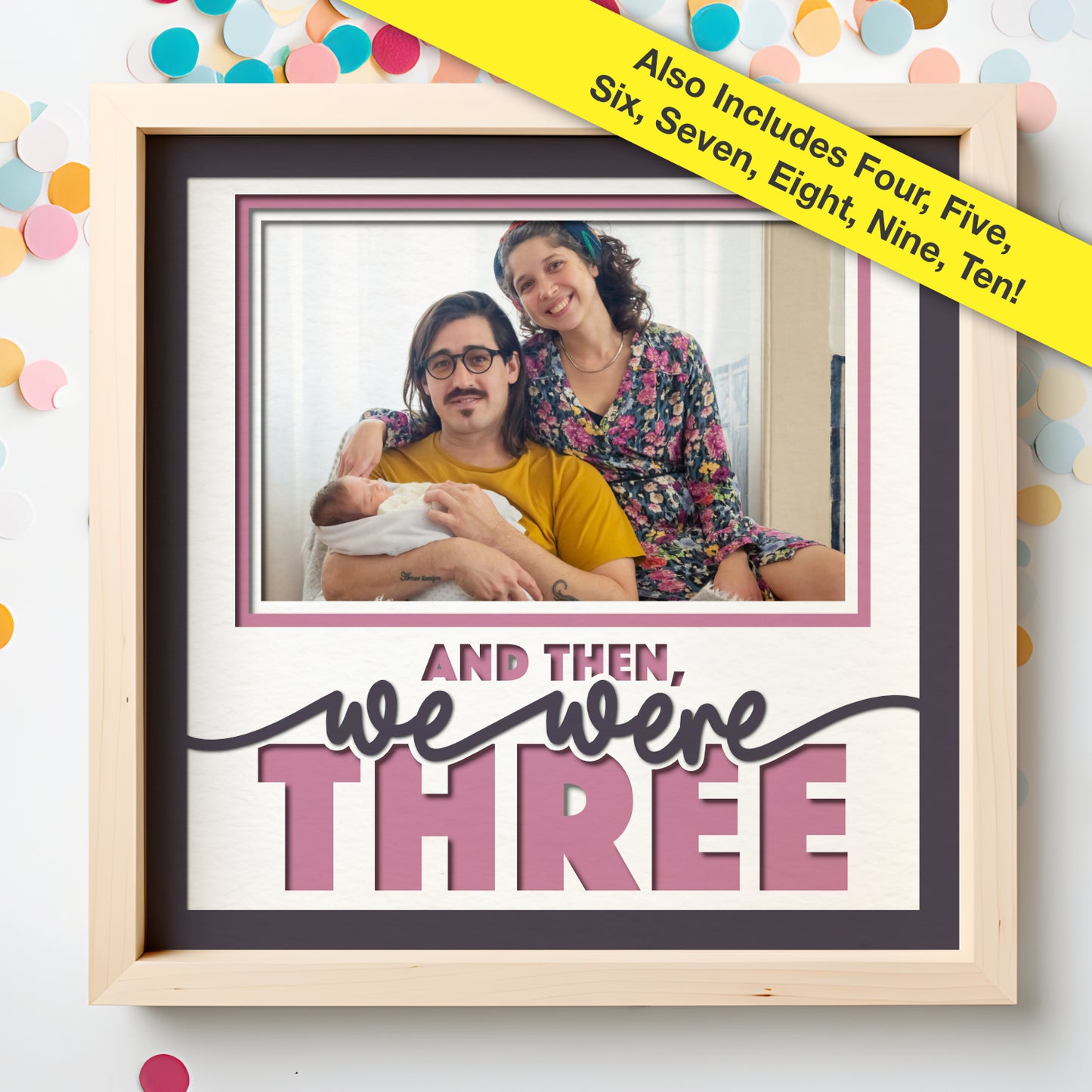 And Then We Were Family Layered SVG Shadow Box Project