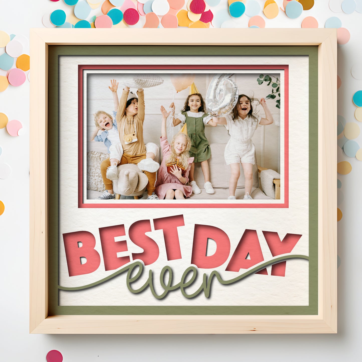 Best Day Ever Picture Frame Layered Shadow Box Project