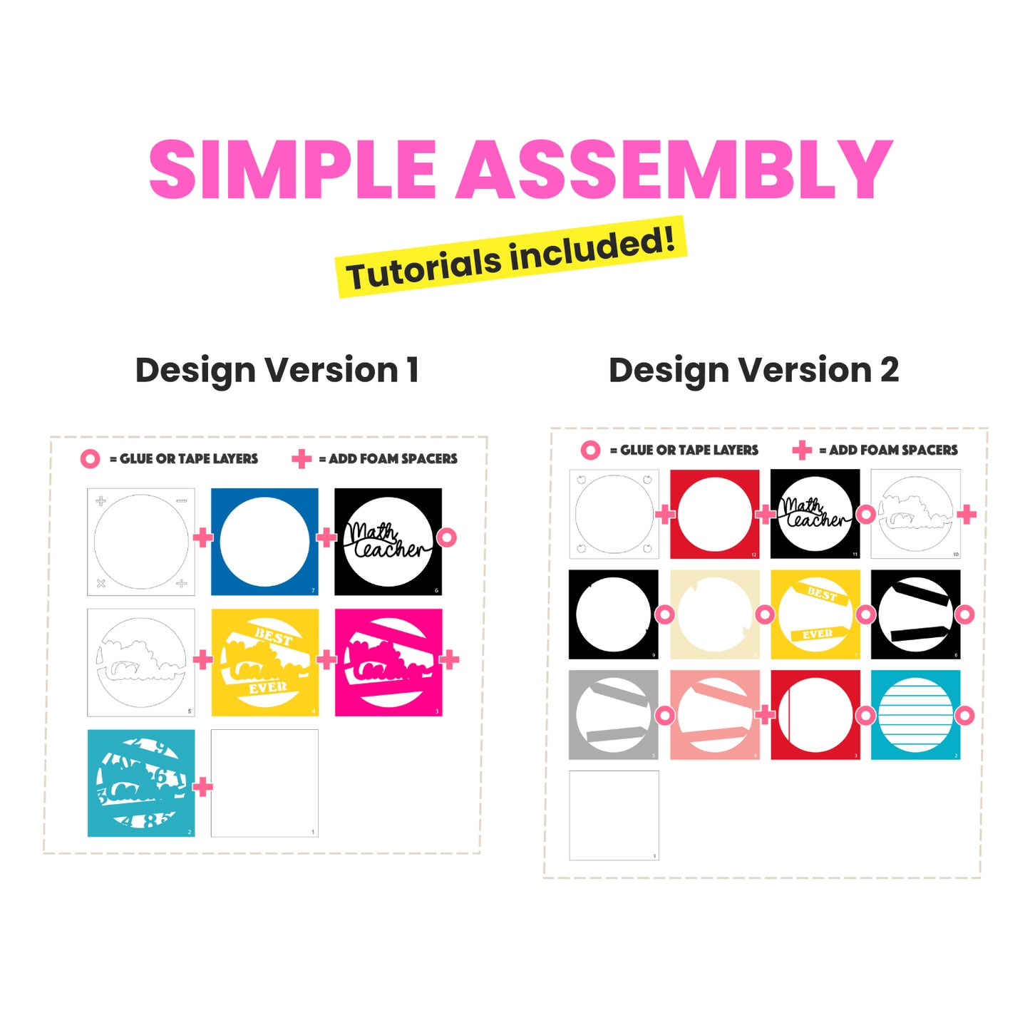 Best Math Teacher Ever Layered SVG Shadow Box Project