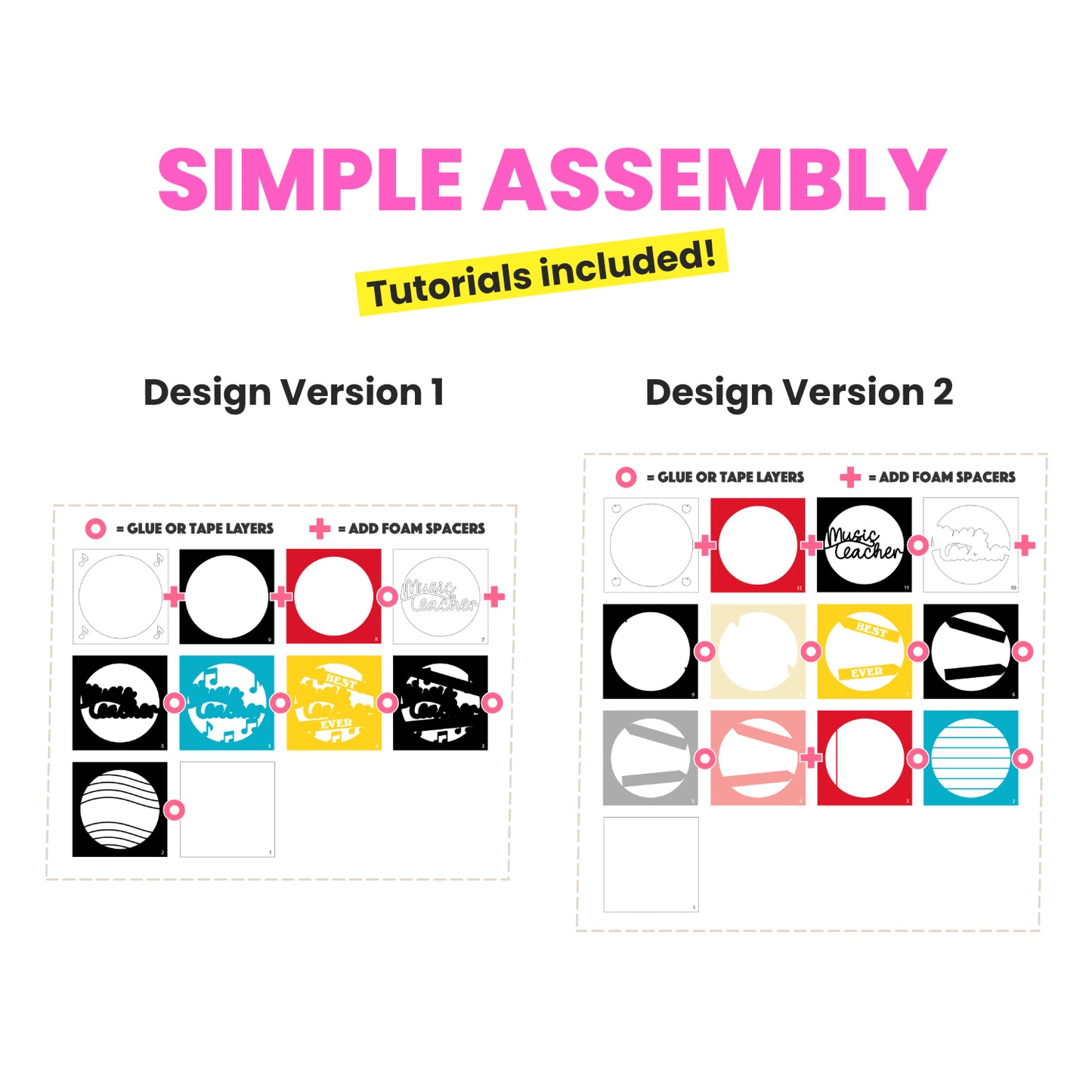 Best Music Teacher Ever Layered SVG Shadow Box Project