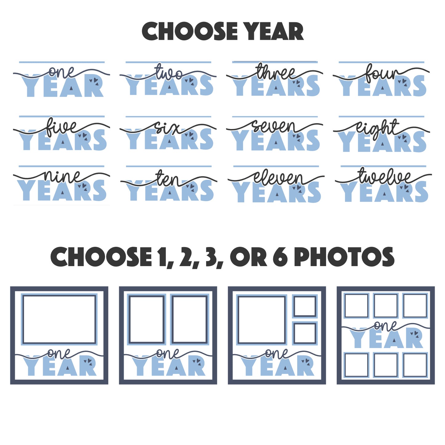 Child Yearly Milestone Picture Frame Shadow Box Project