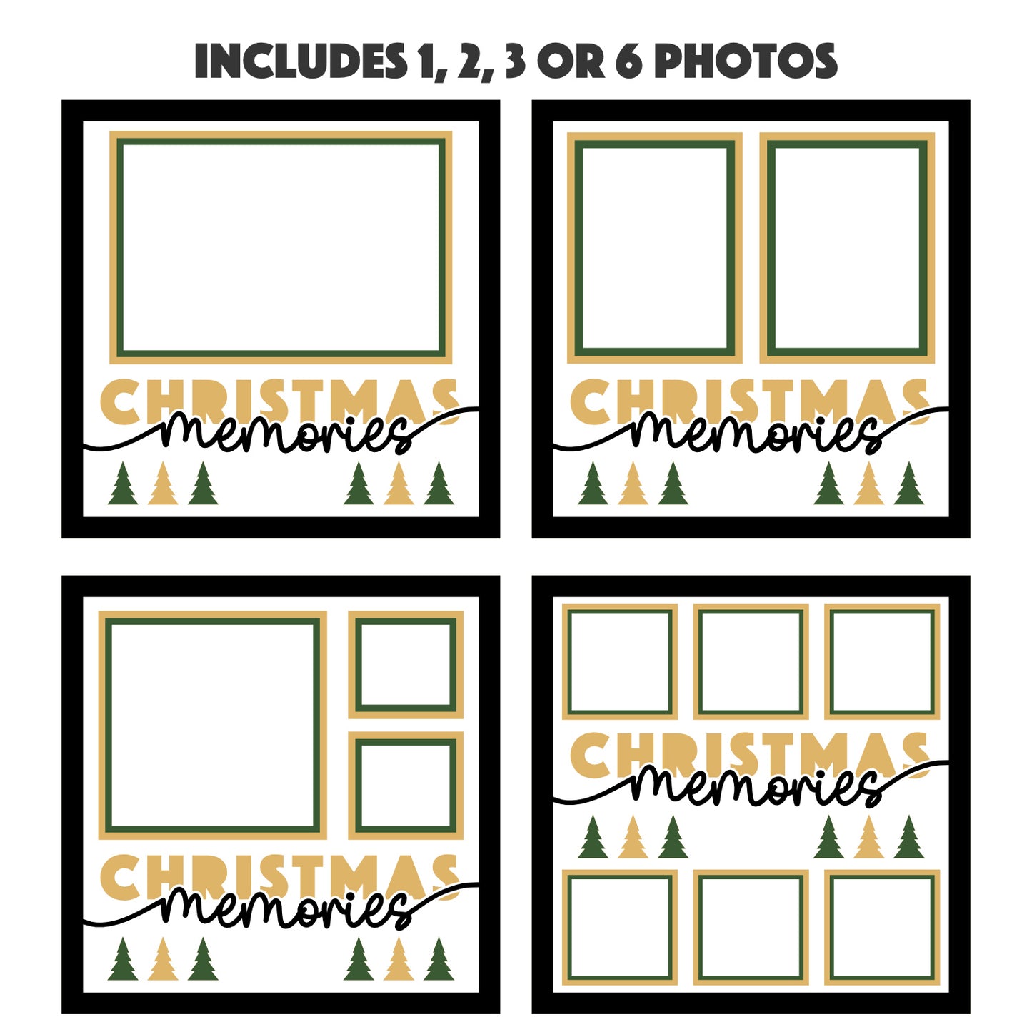 Christmas Memories Customizable Layered Shadow Box Project