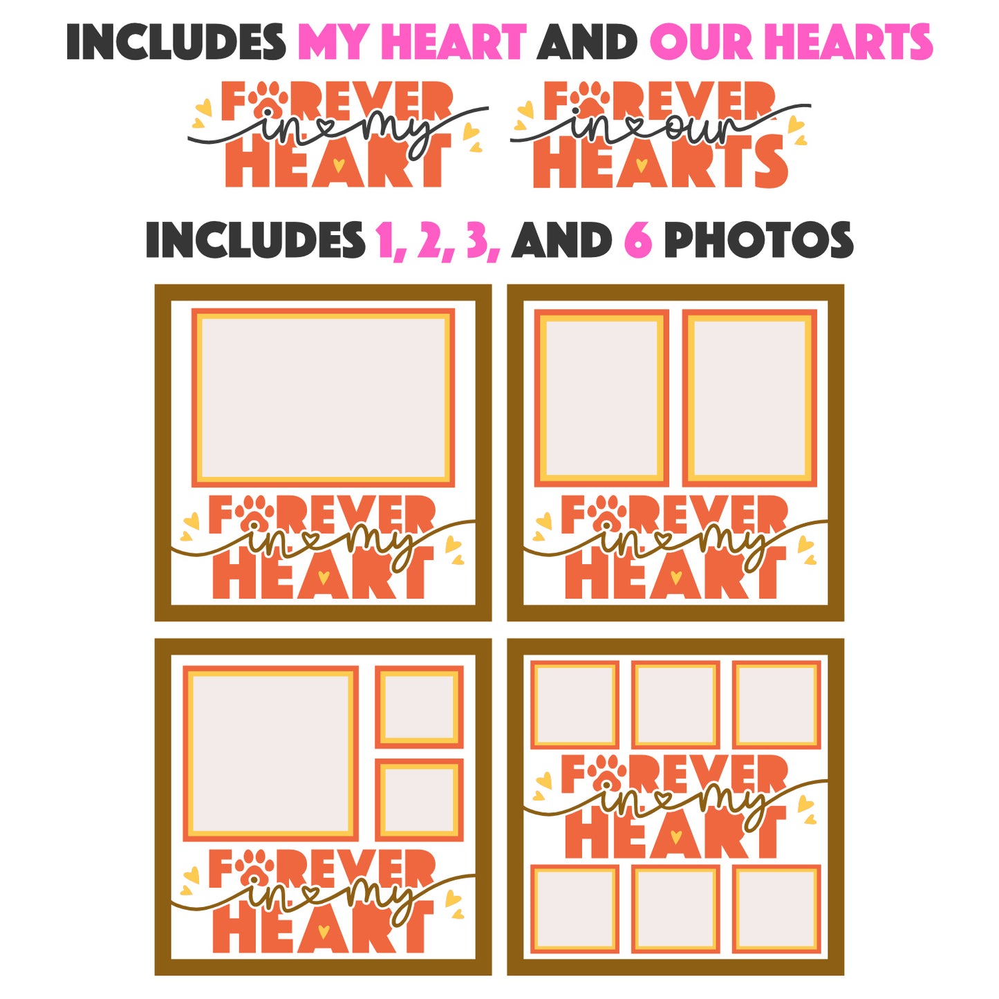 Forever in My Heart Pet Memorial Picture Frame Shadow Box Project