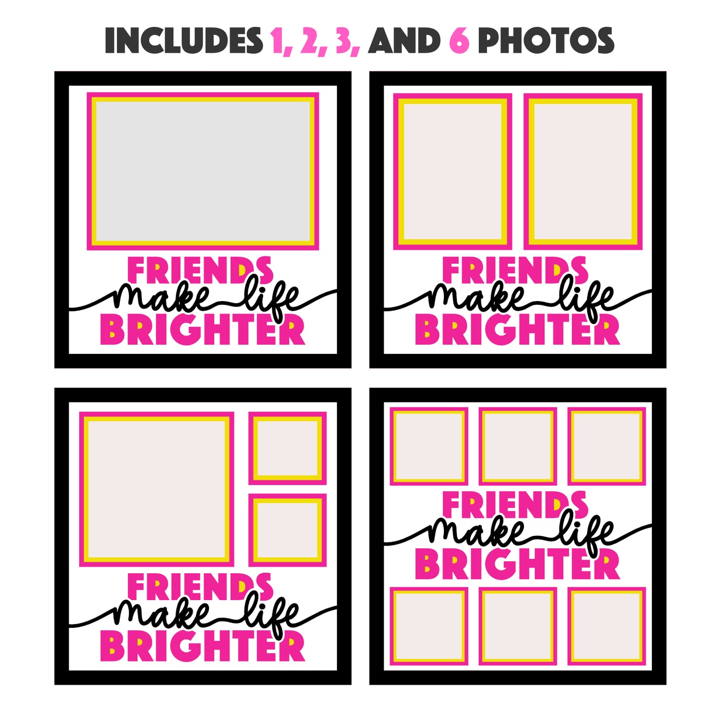 Friends Make Life Brighter Layered Shadow Box Picture Frame Project