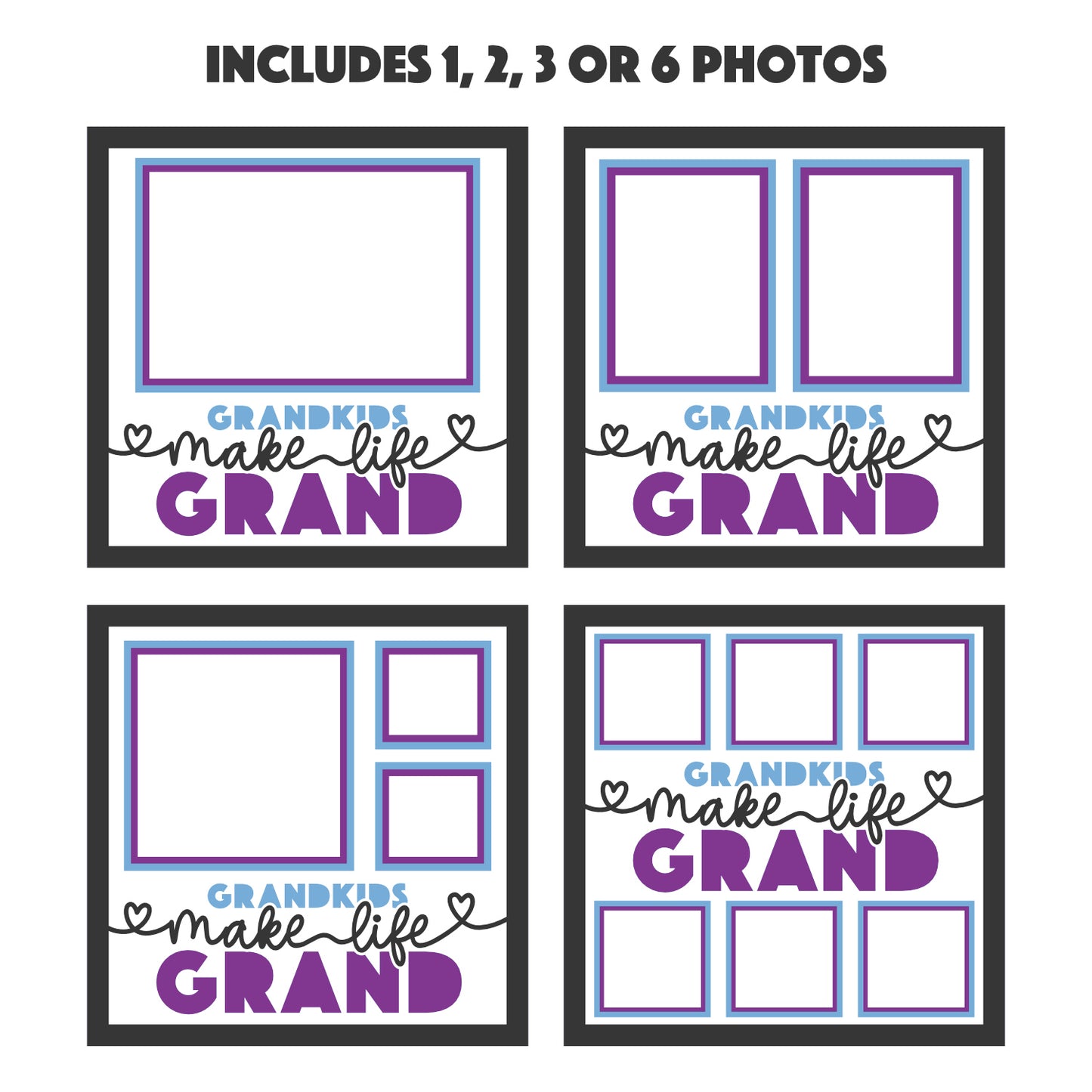 Grandkids Make Life Grand Layered Shadow Box Project