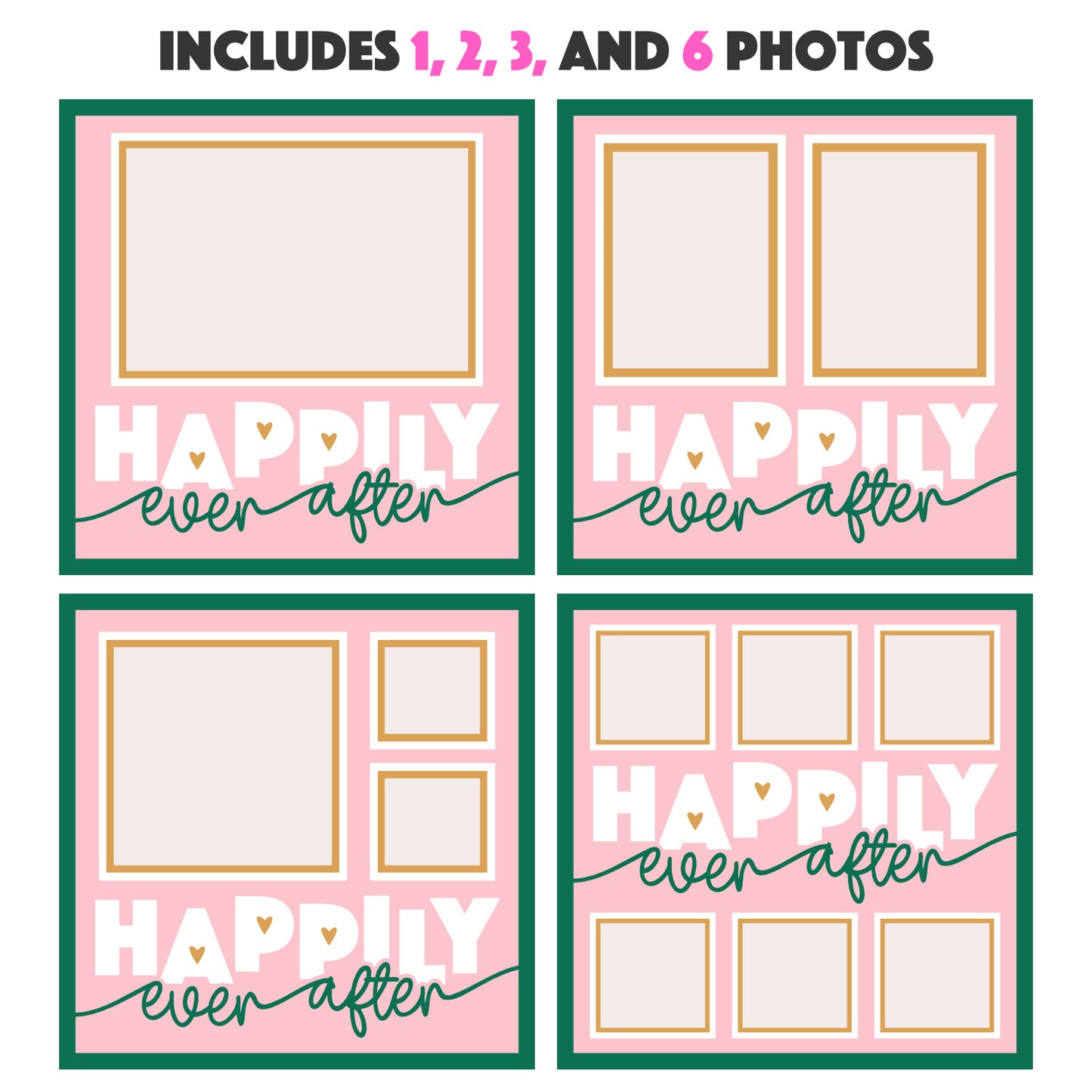 Happily Ever After Wedding Frame Layered Shadow Box Project