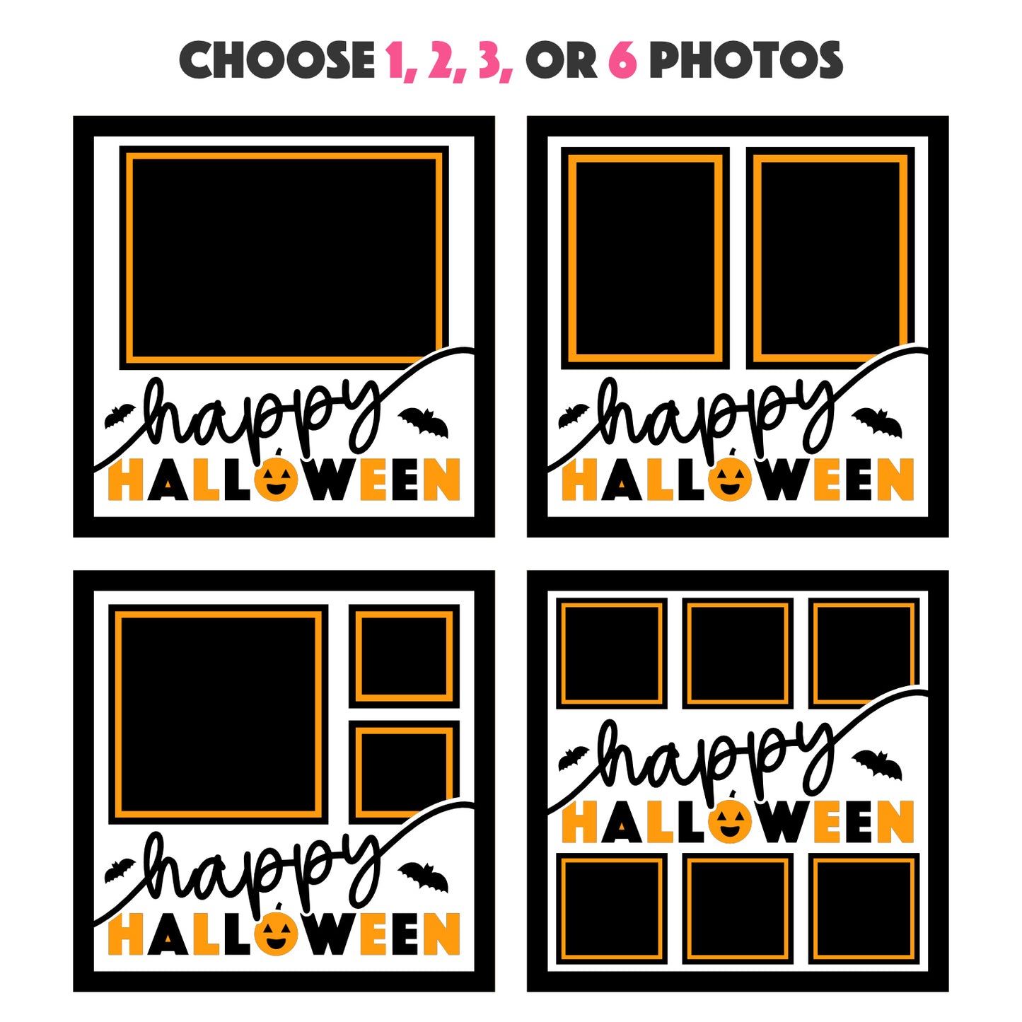 Happy Halloween Picture Frame Layered Shadow Box Project