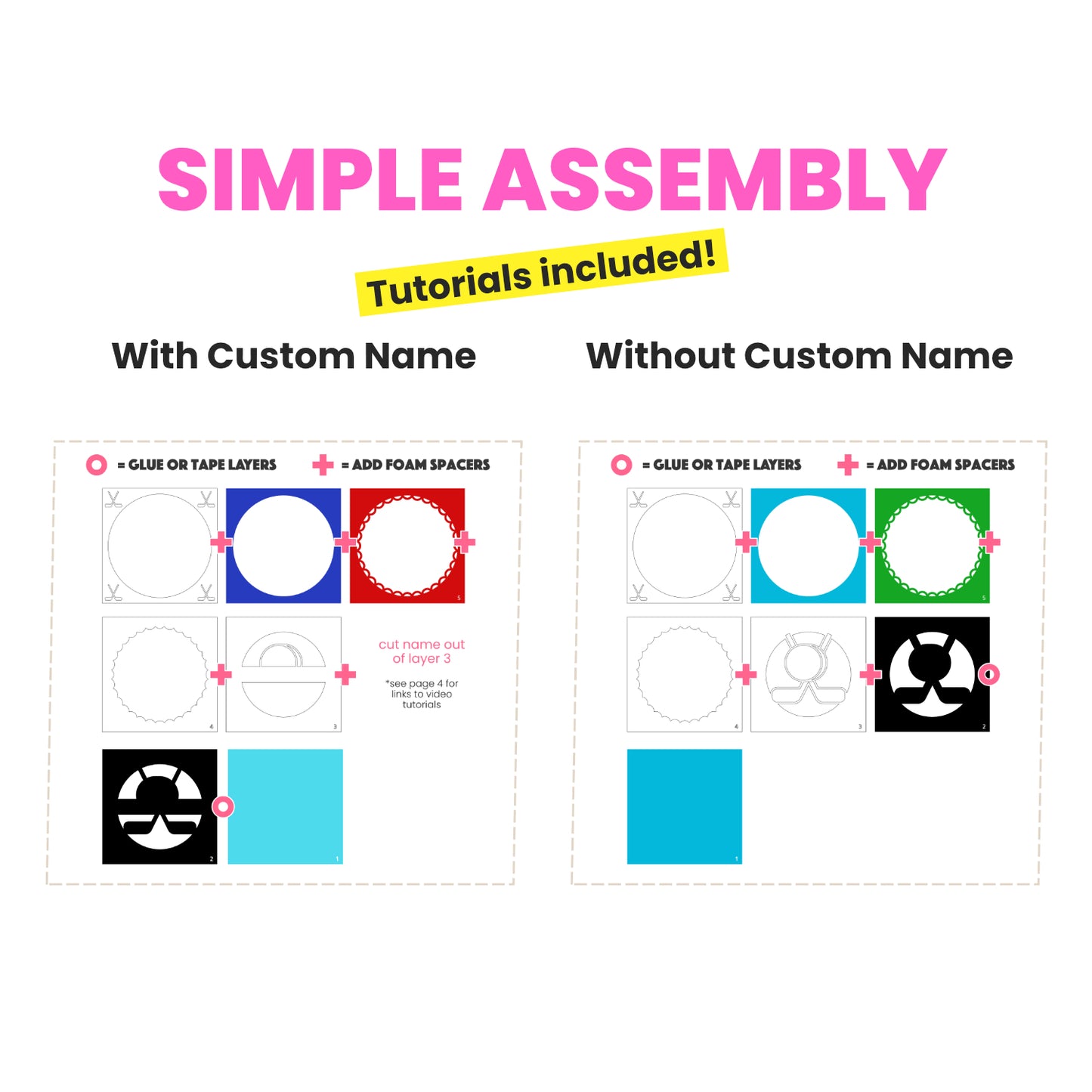 Hockey Name Sign Layered SVG Shadow Box Project