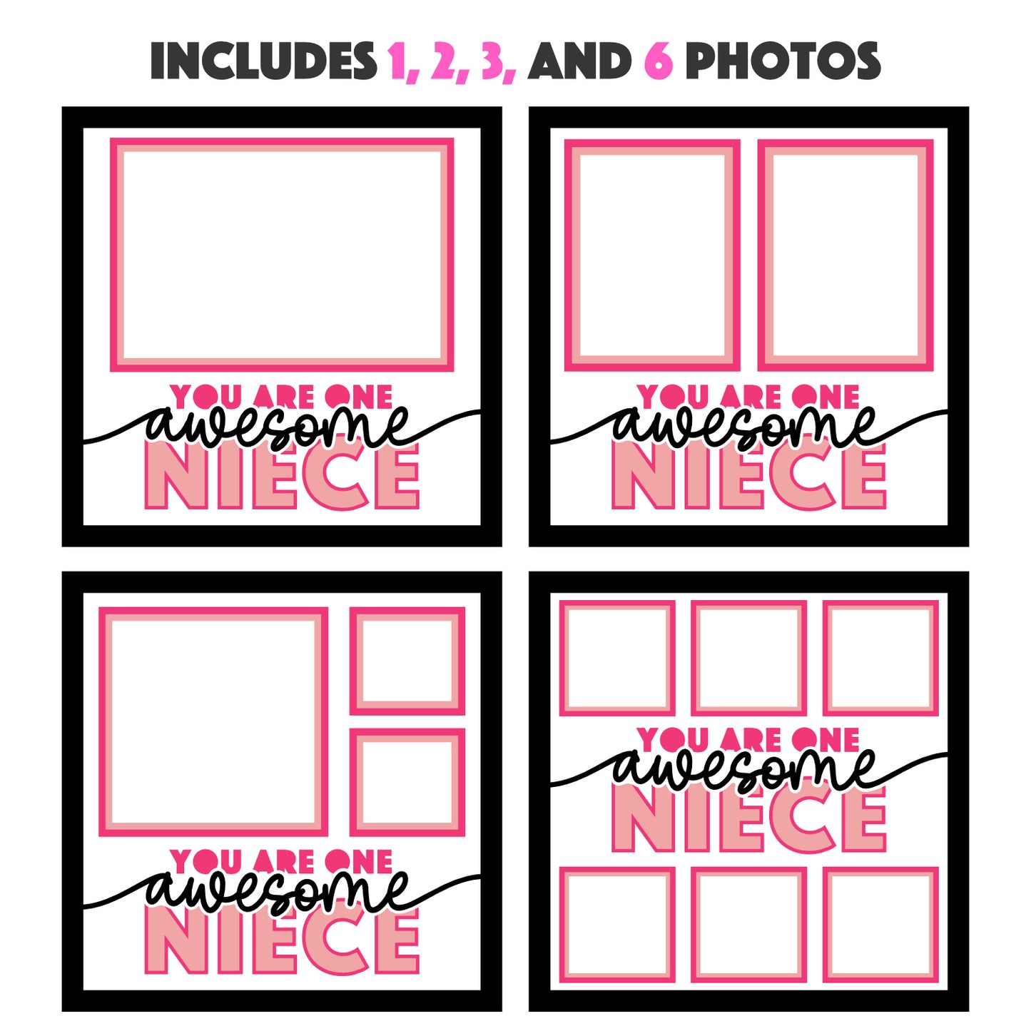 One Awesome Niece Picture Frame Layered Shadow Box Project