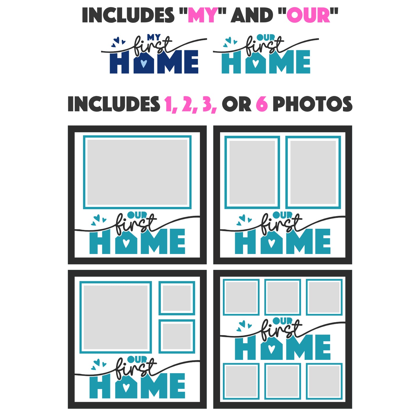 Our First Home Picture Frame Layered Shadow Box Project