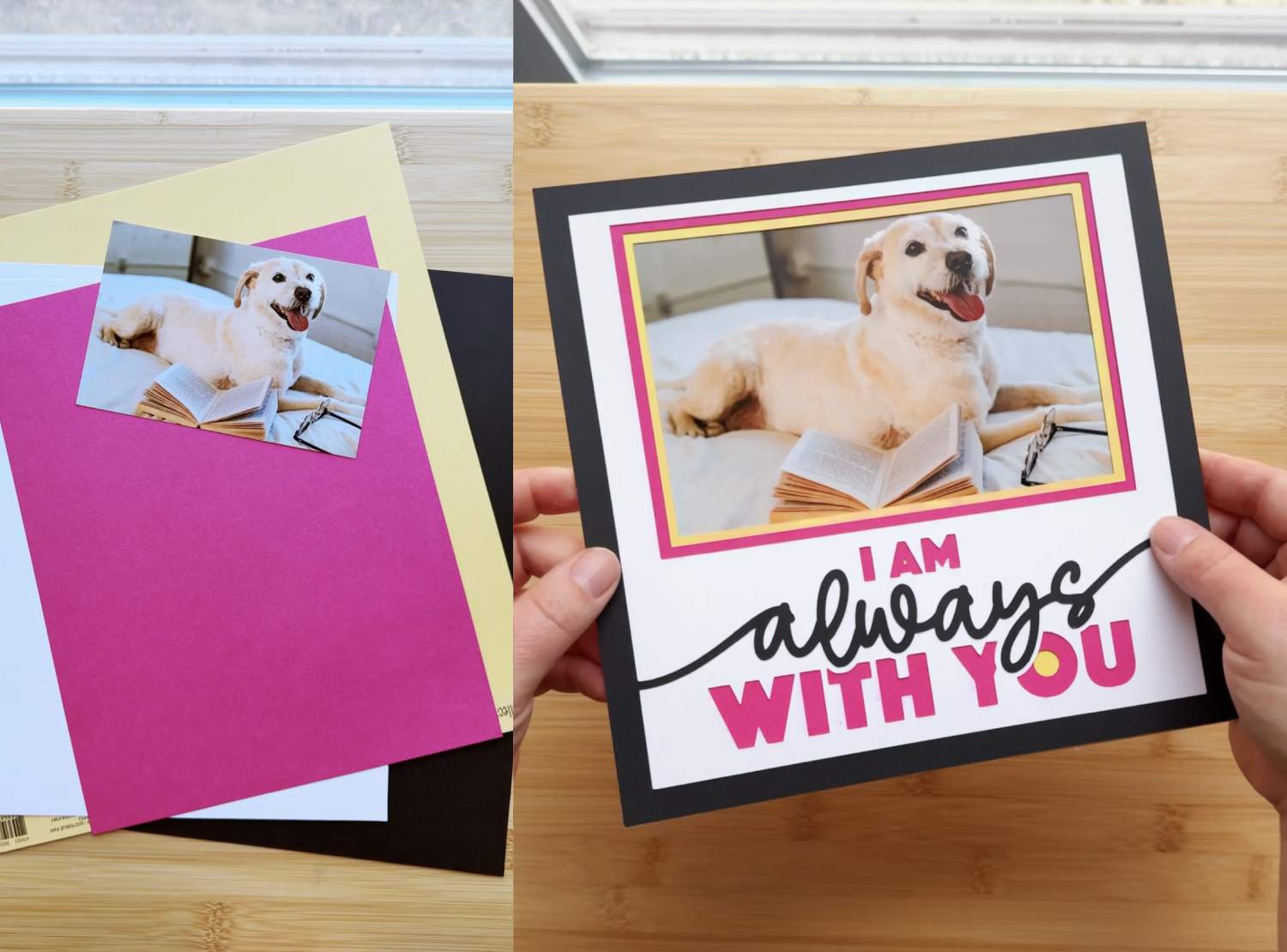 I am Always With You Memorial Picture Frame Layered Shadow Box Project