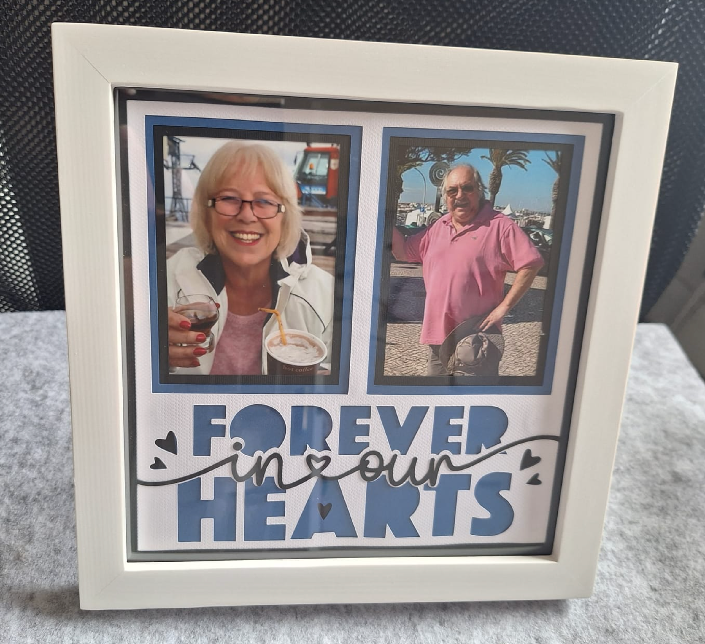 Forever in My Heart Memorial Picture Frame Layered Shadow Box Project