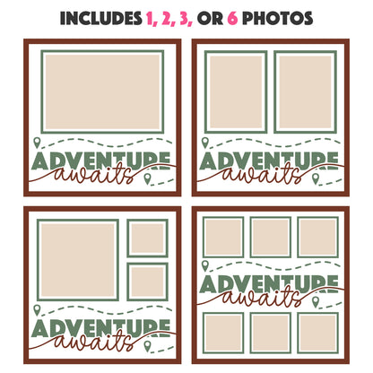 Adventure Awaits Travel Picture Frame Layered Shadow Box Project