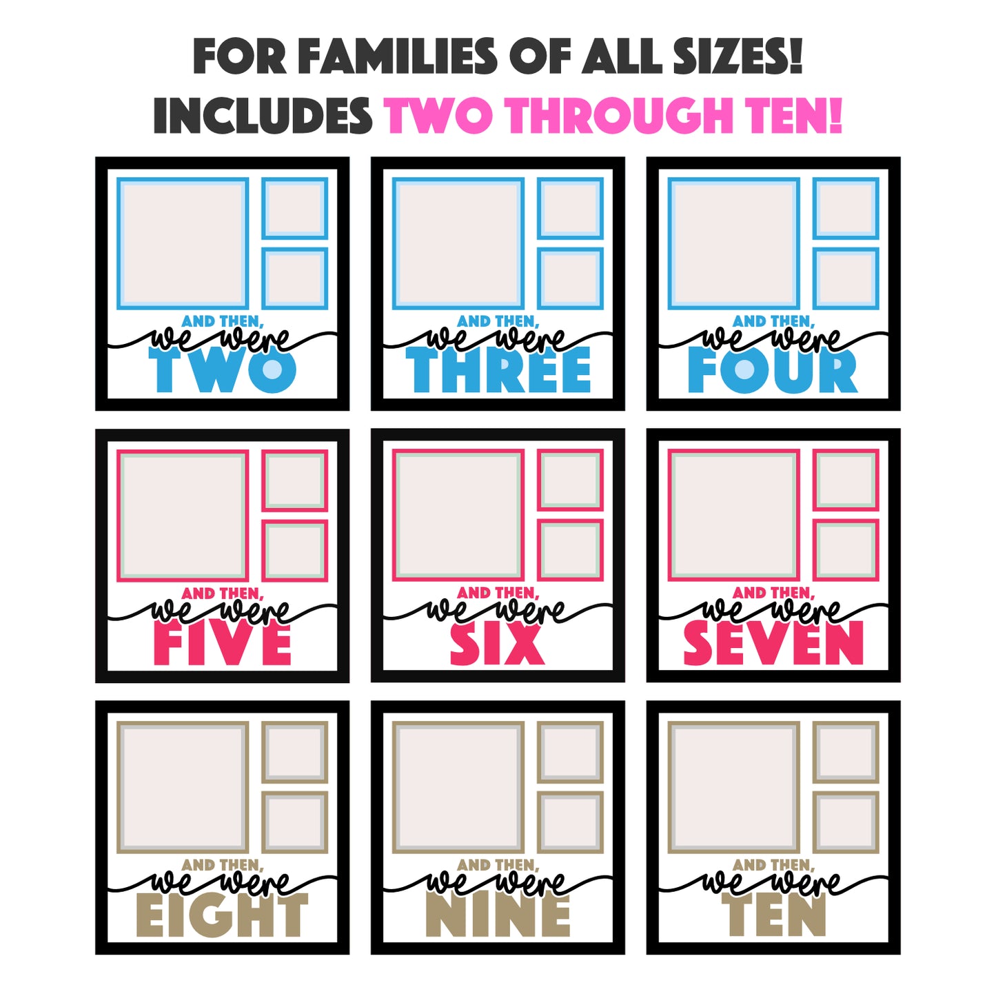 And Then We Were Family Layered SVG Shadow Box Project