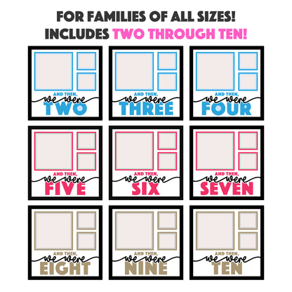 And Then We Were Family Layered SVG Shadow Box Project