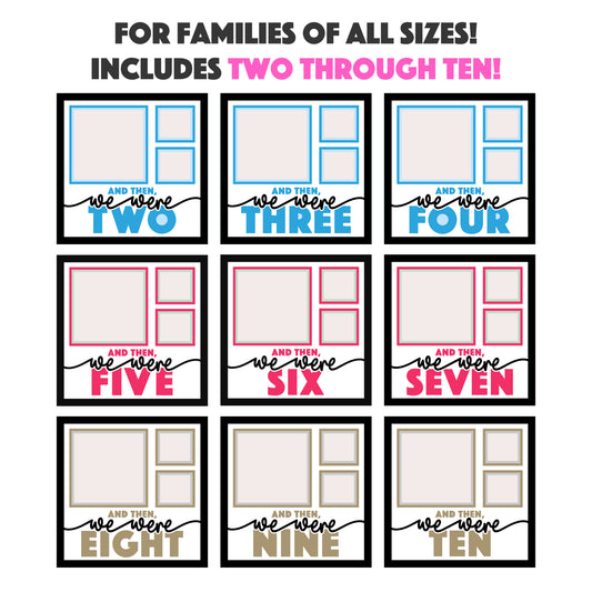 And Then We Were Family Layered SVG Shadow Box Project