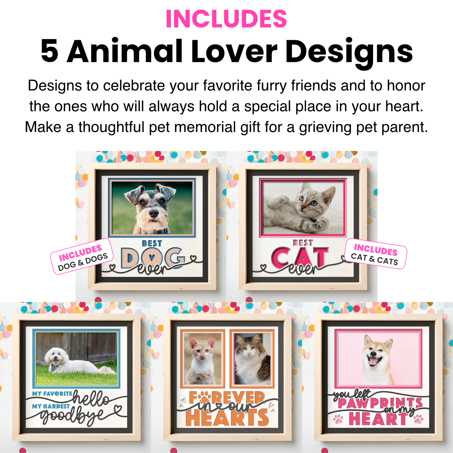 Crafting Keepsakes Starter Bundle | 35 Picture Frame Designs for Cutting Machines and Lasers