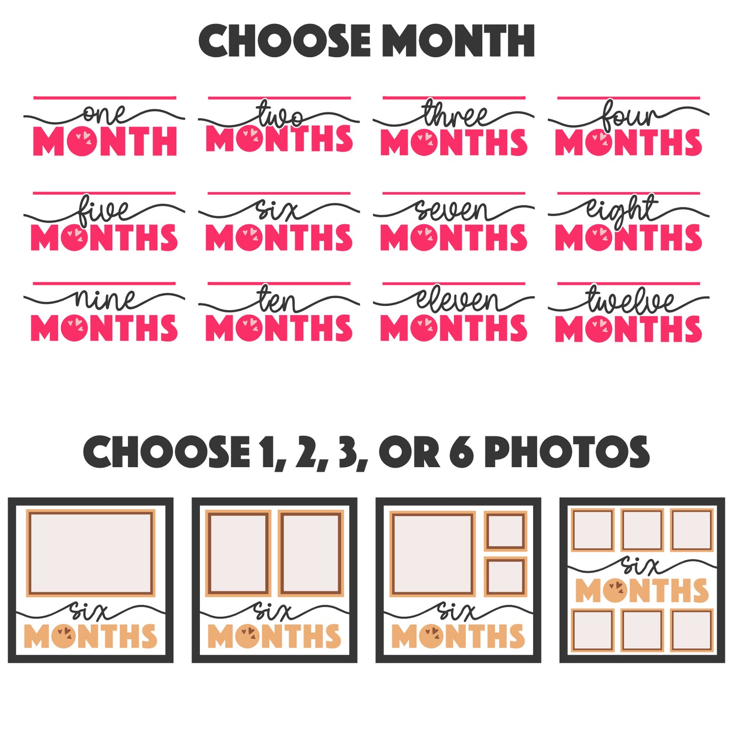 Baby Monthly Milestone Picture Frame Shadow Box Project
