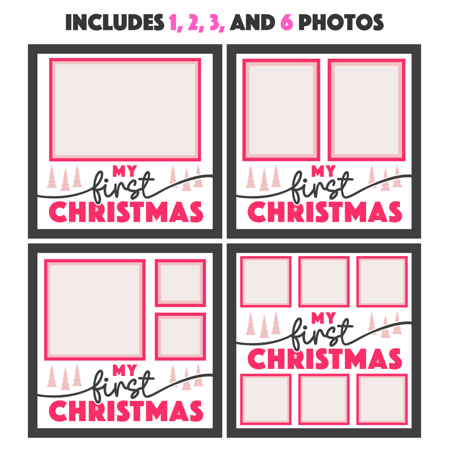 My First Christmas Layered Picture Frame Shadow Box Project