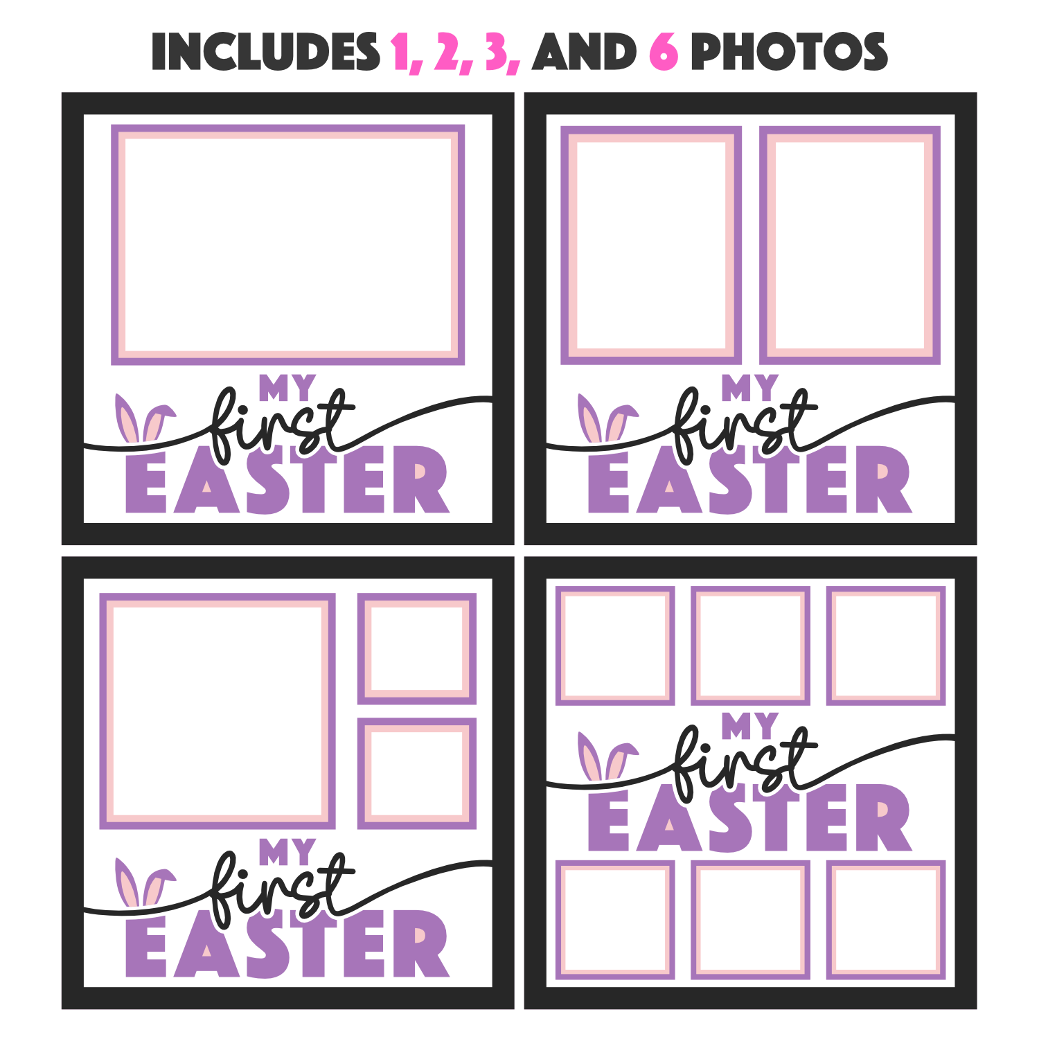 My First Easter Picture Frame Layered Shadow Box Project