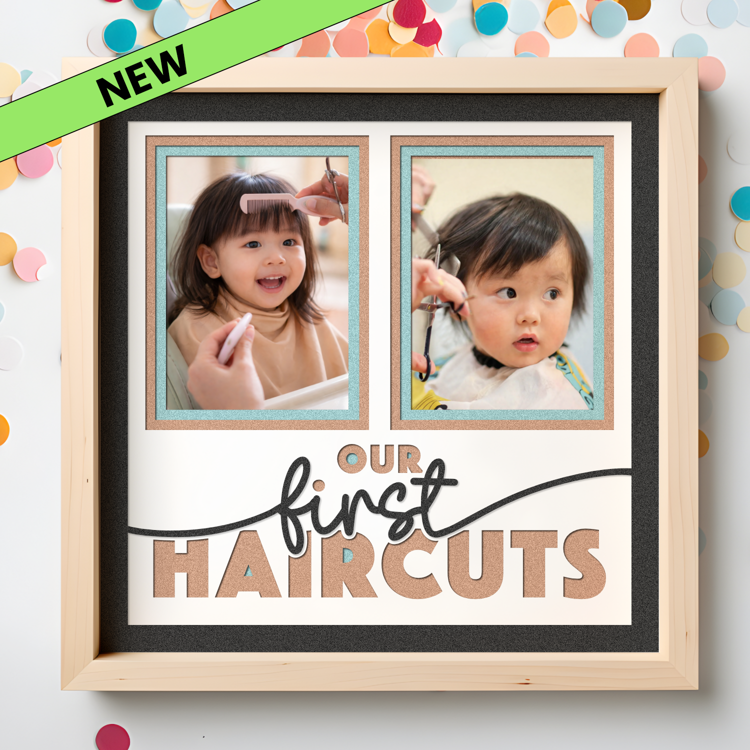 Our First Haircut Picture Frame SVG Shadow Box Project File