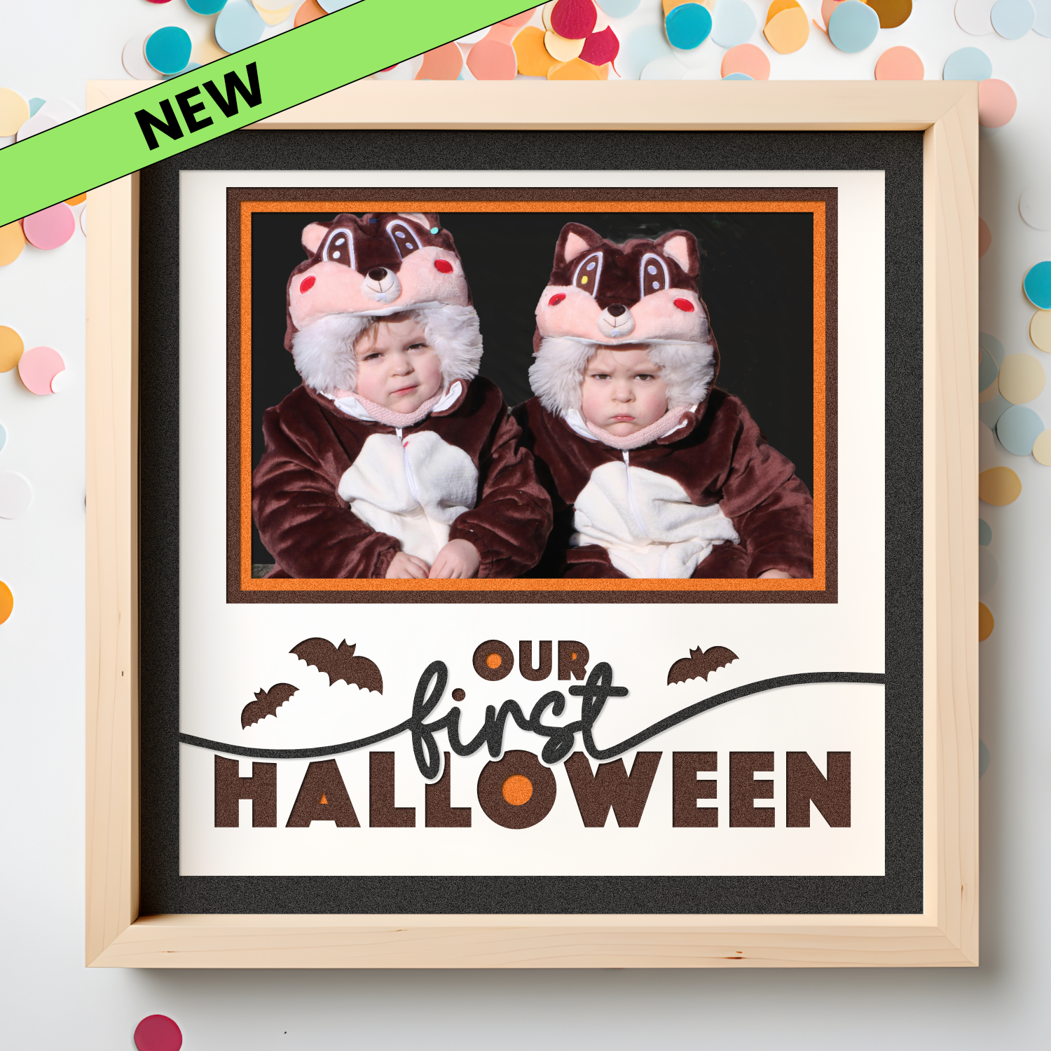 Our First Halloween Picture Frame SVG Shadow Box Project File