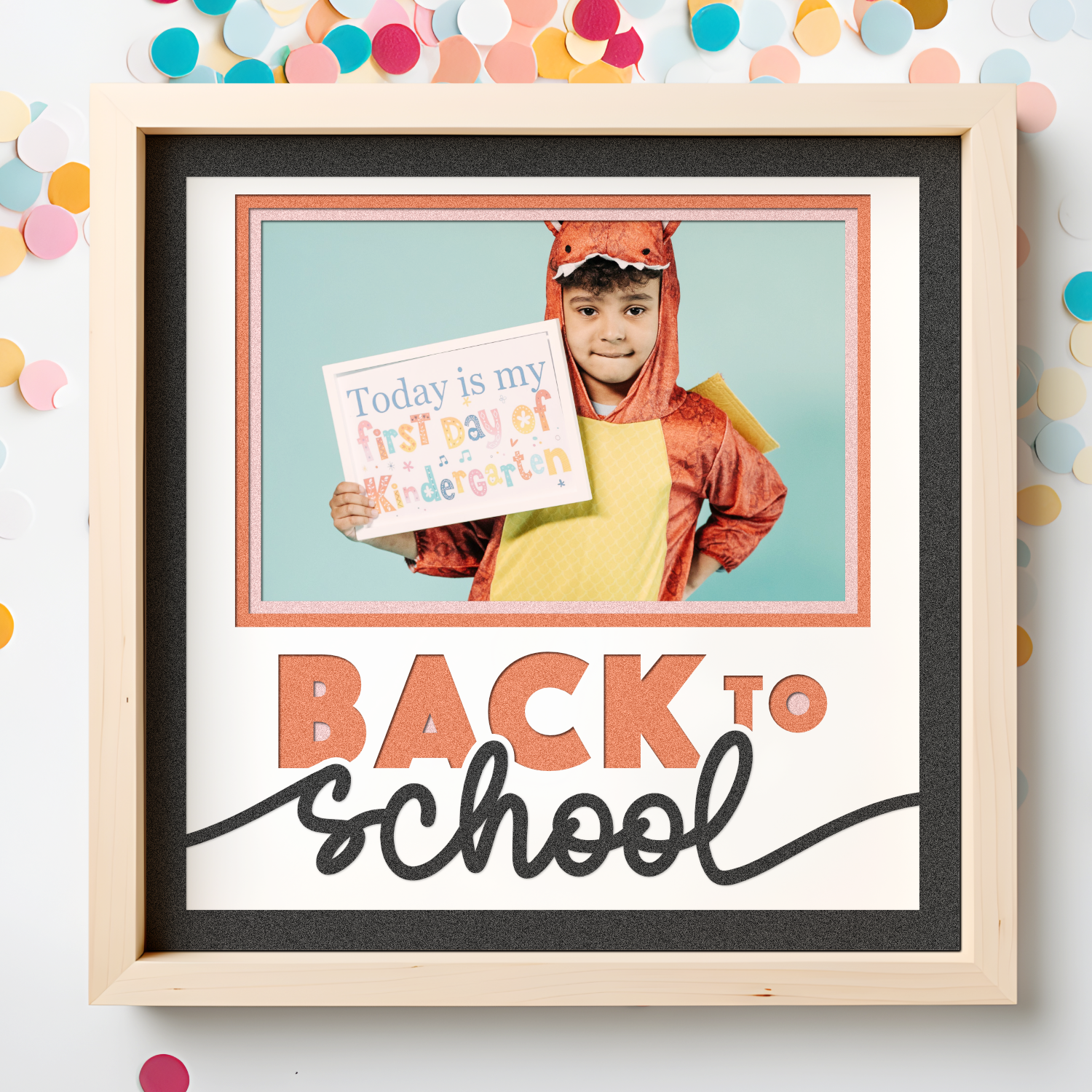 Back to School Picture Frame Layered Shadow Box Project