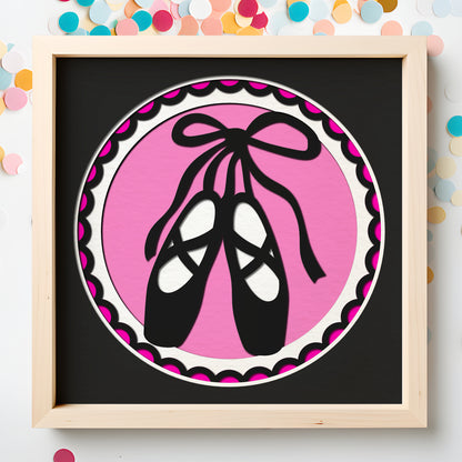 Dance Name Sign Layered SVG Shadow Box Project