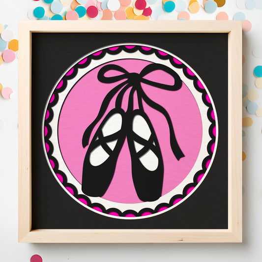 Dance Name Sign Layered SVG Shadow Box Project