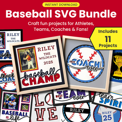 Baseball SVG Cut File Bundle