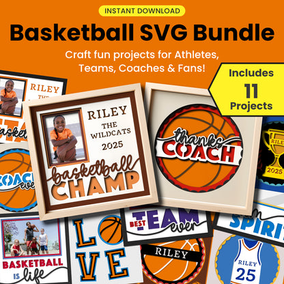 Basketball SVG Cut File Bundle