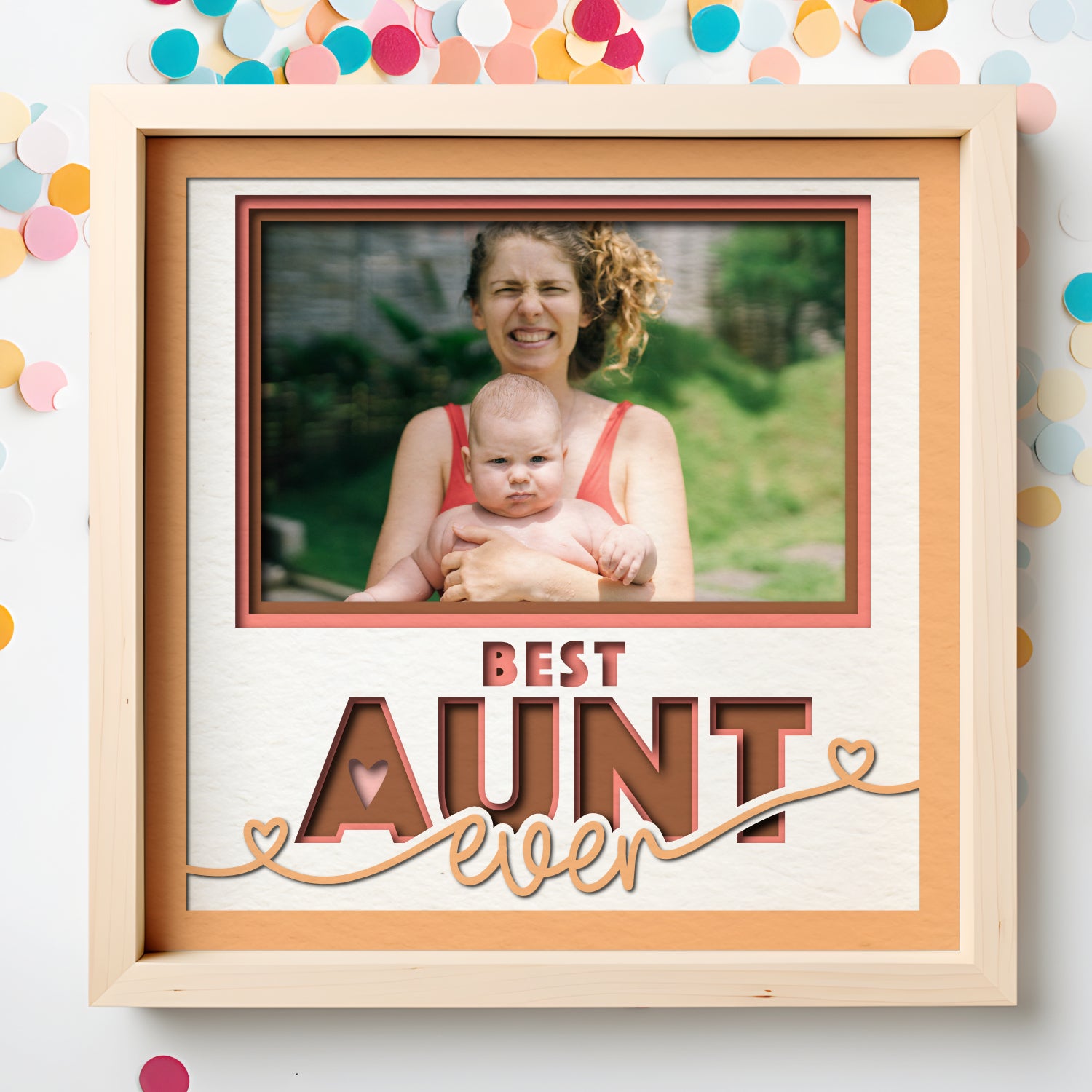 Best Aunt Ever Picture Frame Shadow Box Project