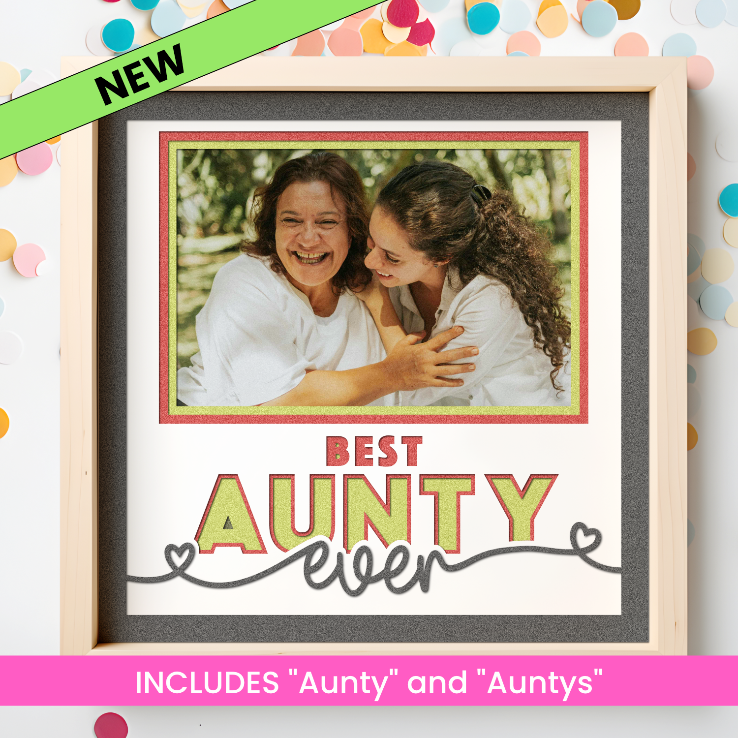 Best Aunty Ever Picture Frame Shadow Box Project