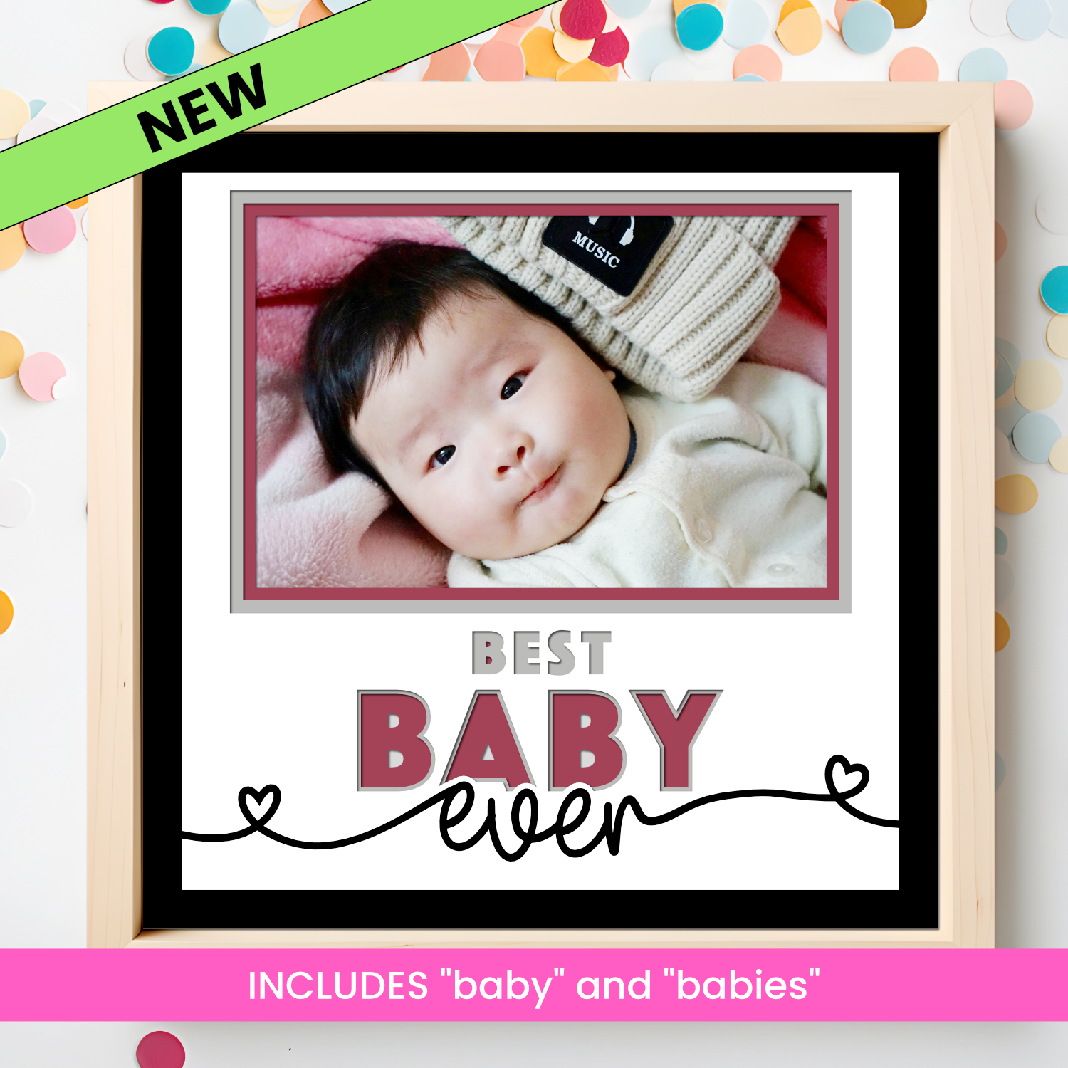 Best Baby(ies) Ever Picture Frame SVG Shadow Box Project File