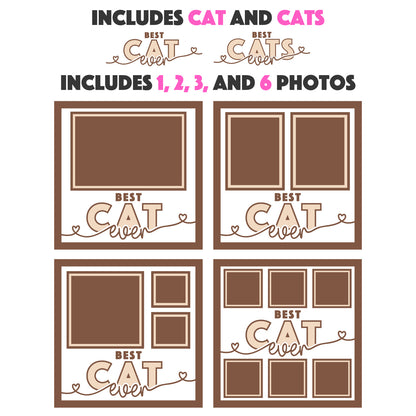 Best Cat(s) Ever Picture Frame Layered Shadow Box Project