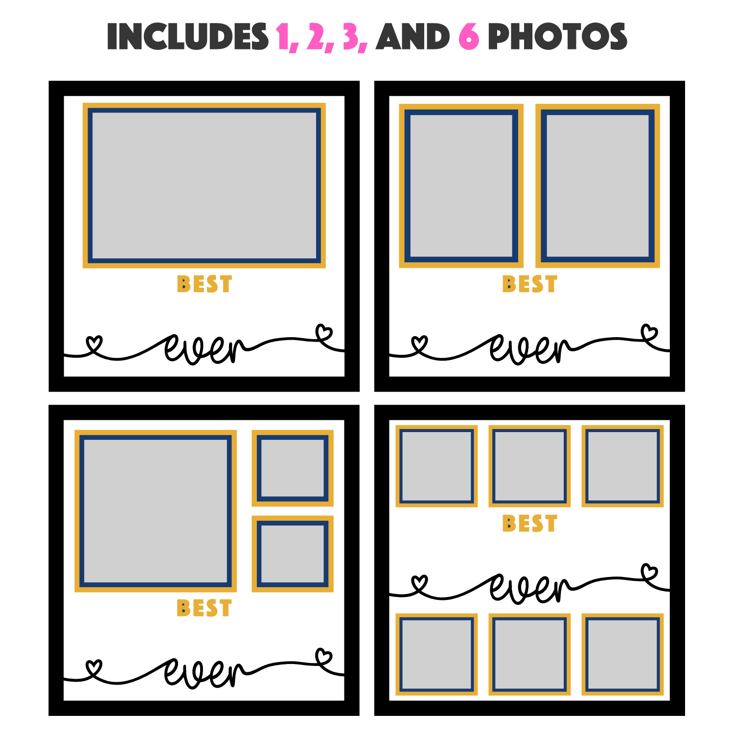 Best Custom Name Ever Customizable Picture Frame SVG Shadow Box Project File
