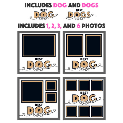 Best Dog(s) Ever Picture Frame Layered Shadow Box Project