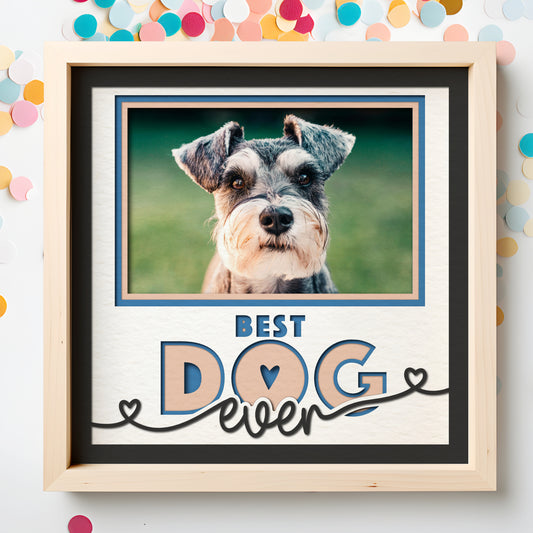 Best Dog(s) Ever Picture Frame Layered Shadow Box Project