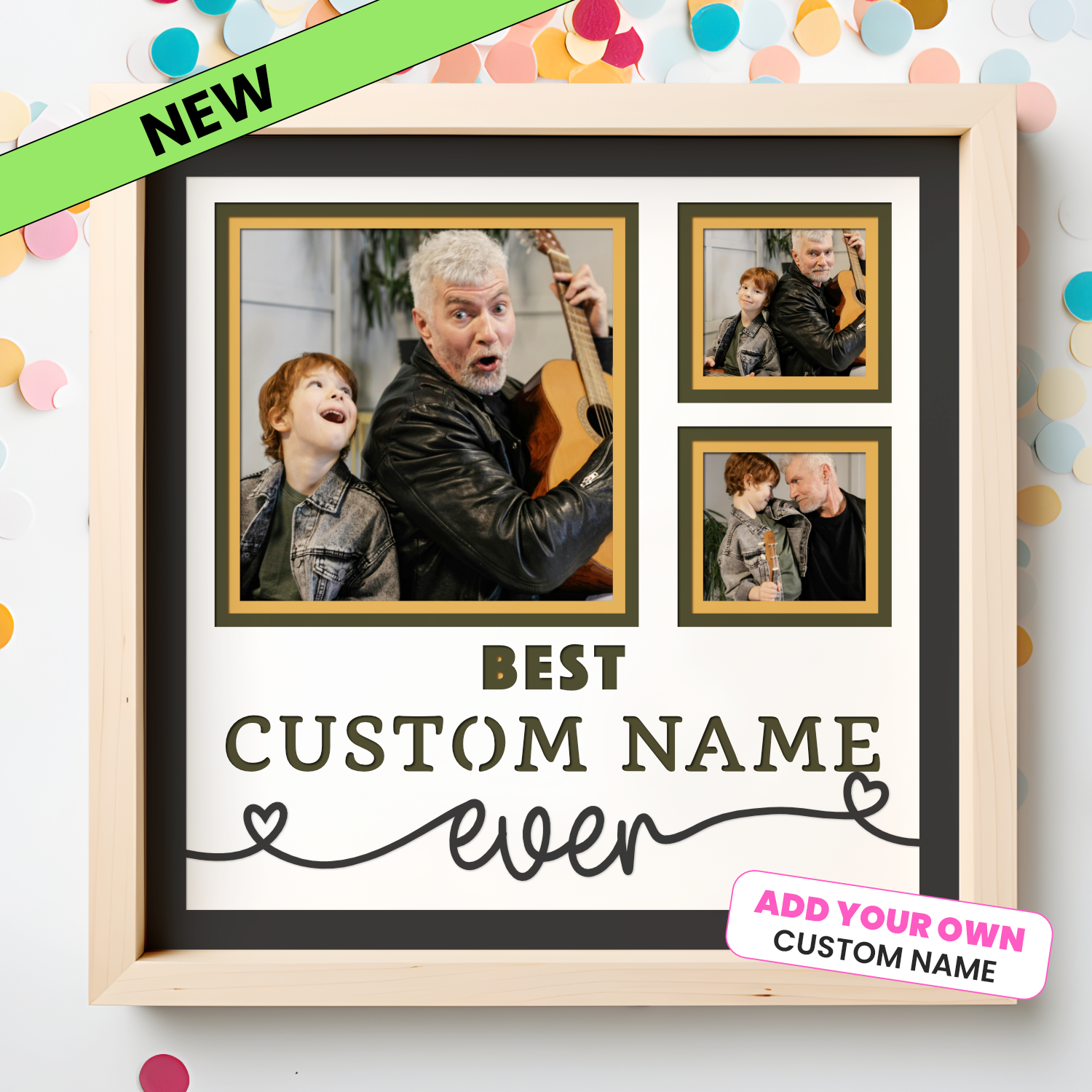 Best Custom Name Ever Customizable Picture Frame SVG Shadow Box Project File