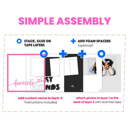 Best Friends Forever Picture Frame Shadow Box Project