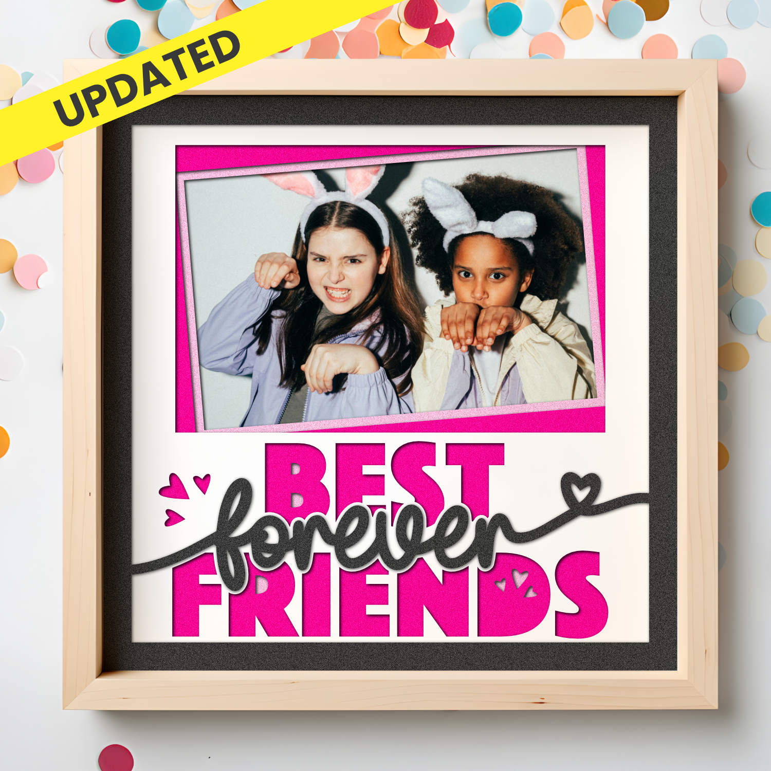 Best Friends Forever Picture Frame Shadow Box Project
