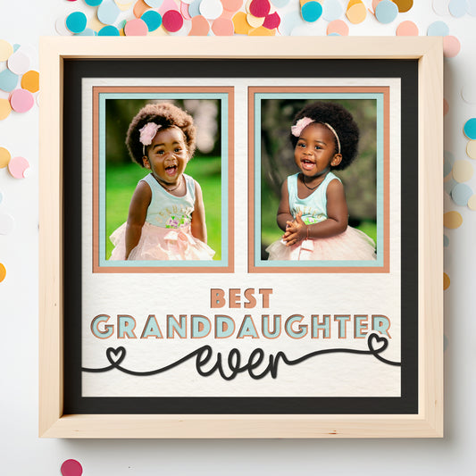Best Granddaughter(s) Ever Layered SVG Picture Frame Project