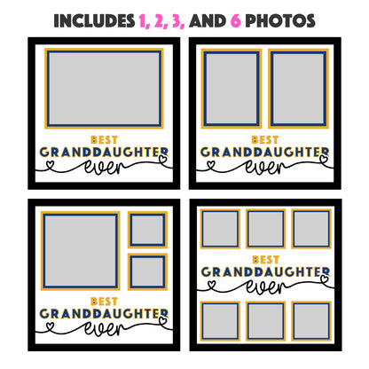 Best Granddaughter(s) Ever Layered SVG Picture Frame Project