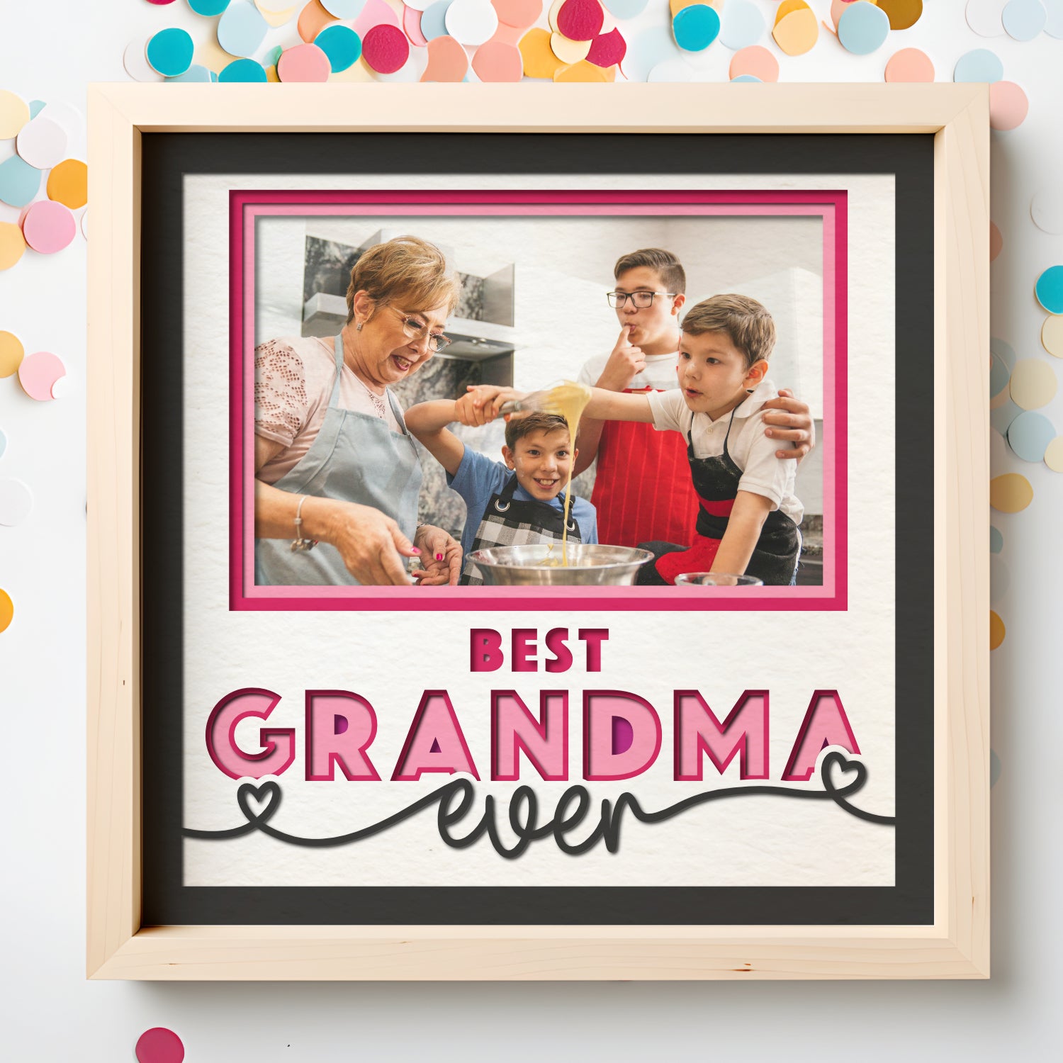 Best Grandma Ever Picture Frame Shadow Box Project