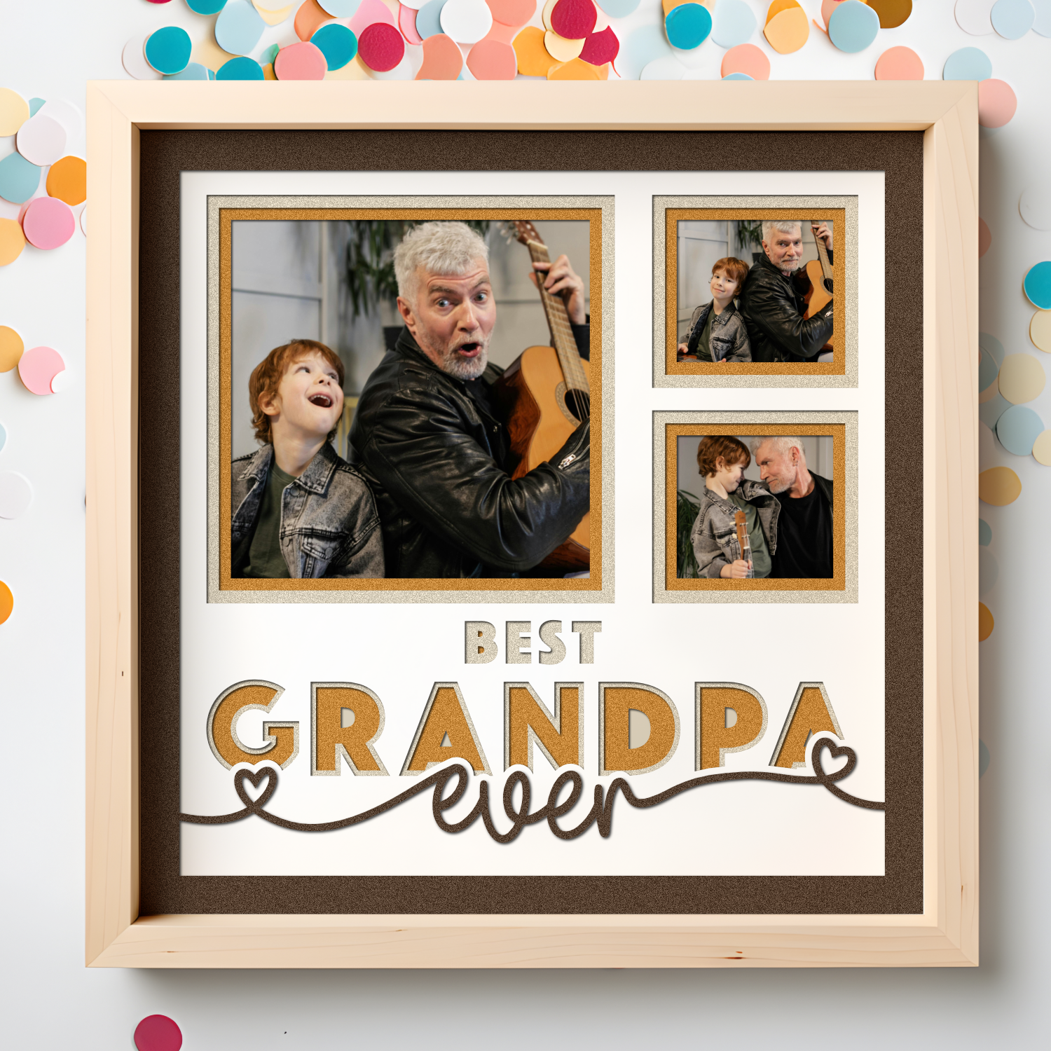 Best Grandpa Ever Picture Frame Shadow Box Project