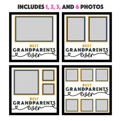 Best Grandparents Ever Layered SVG Picture Frame Project