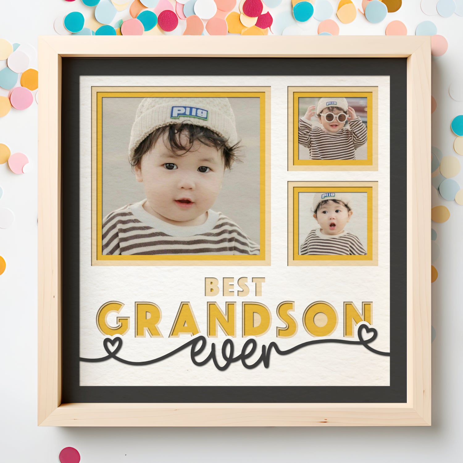 Best Grandson(s) Ever Layered SVG Picture Frame Project