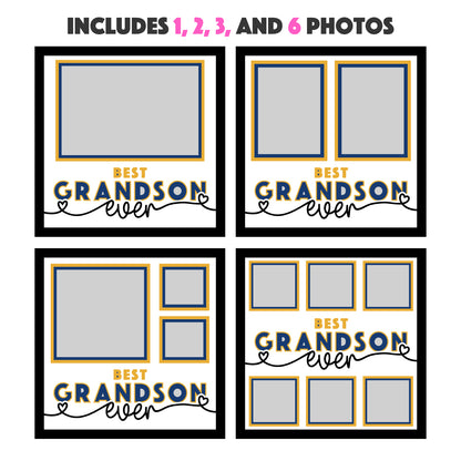 Best Grandson(s) Ever Layered SVG Picture Frame Project