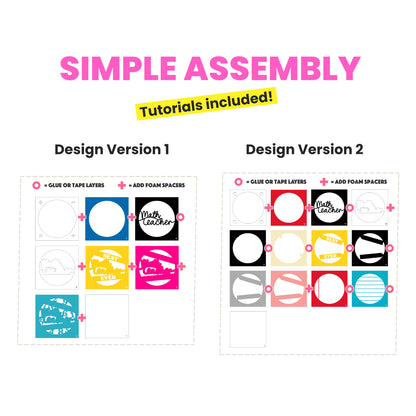 Best Math Teacher Ever Layered SVG Shadow Box Project