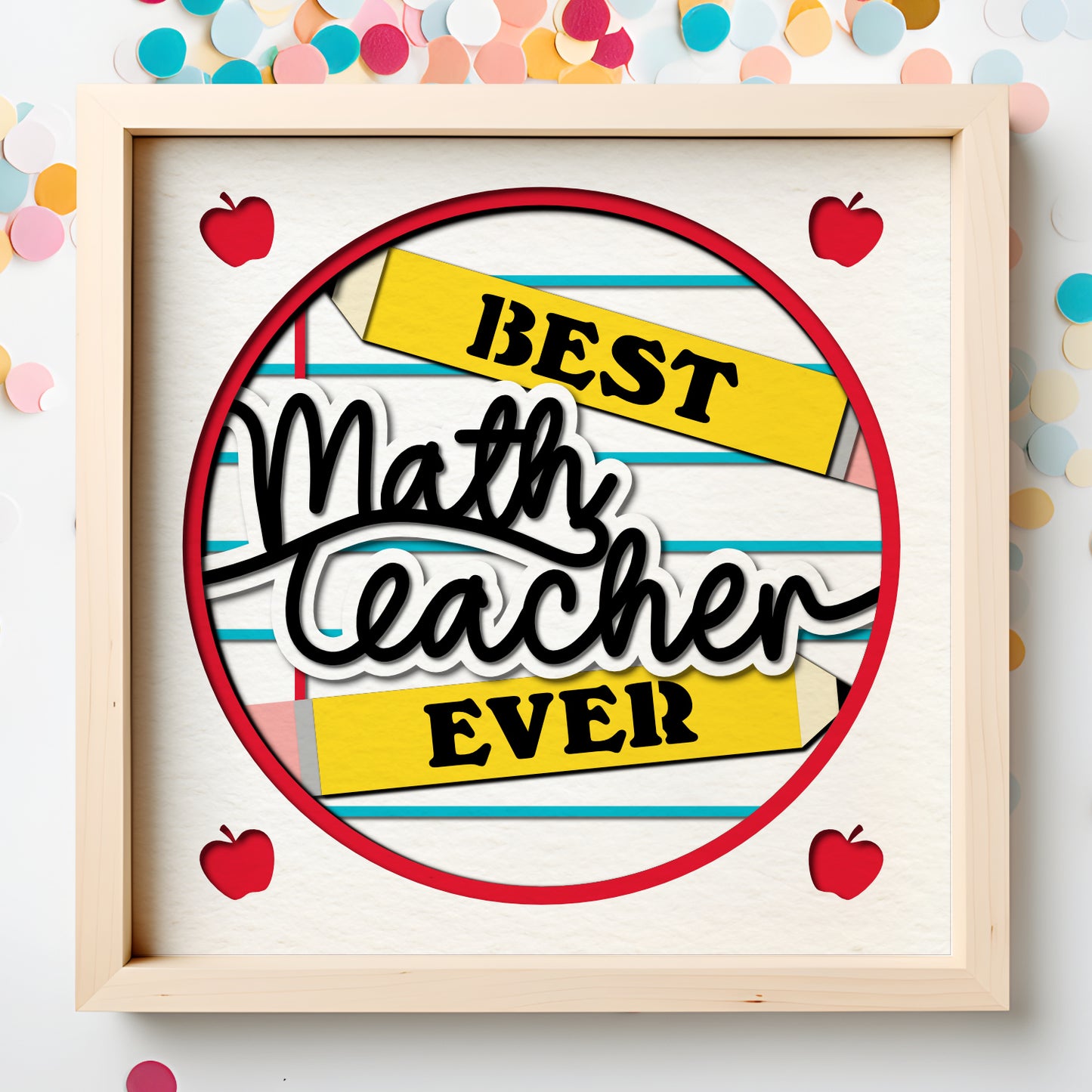 Best Teacher Ever Layered SVG Sign Bundle